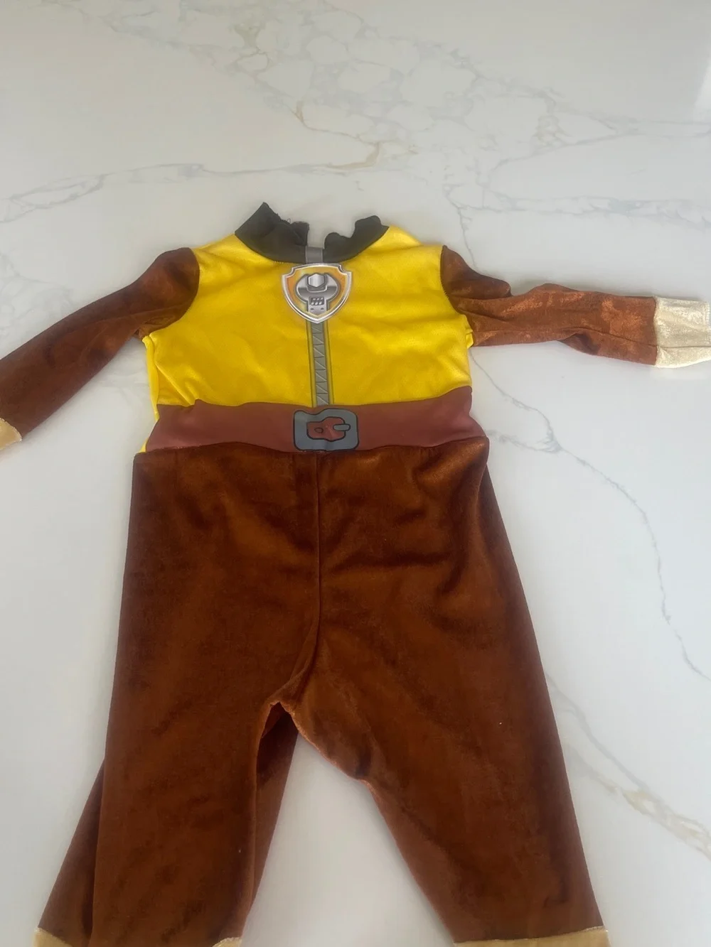 Paw Patrol Rubble Costume - Yellow & Brown